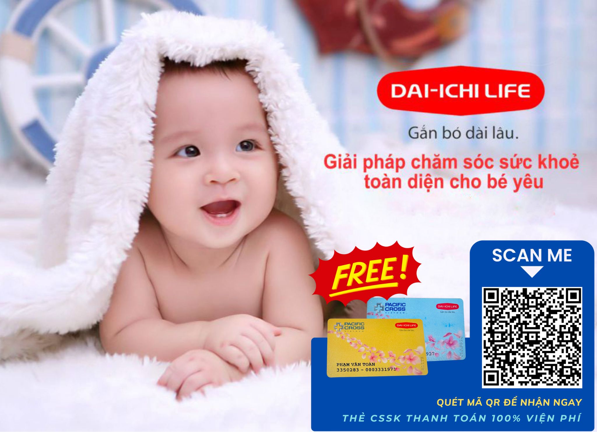 Thẻ CSSK Dai-ichi Life dành cho bé